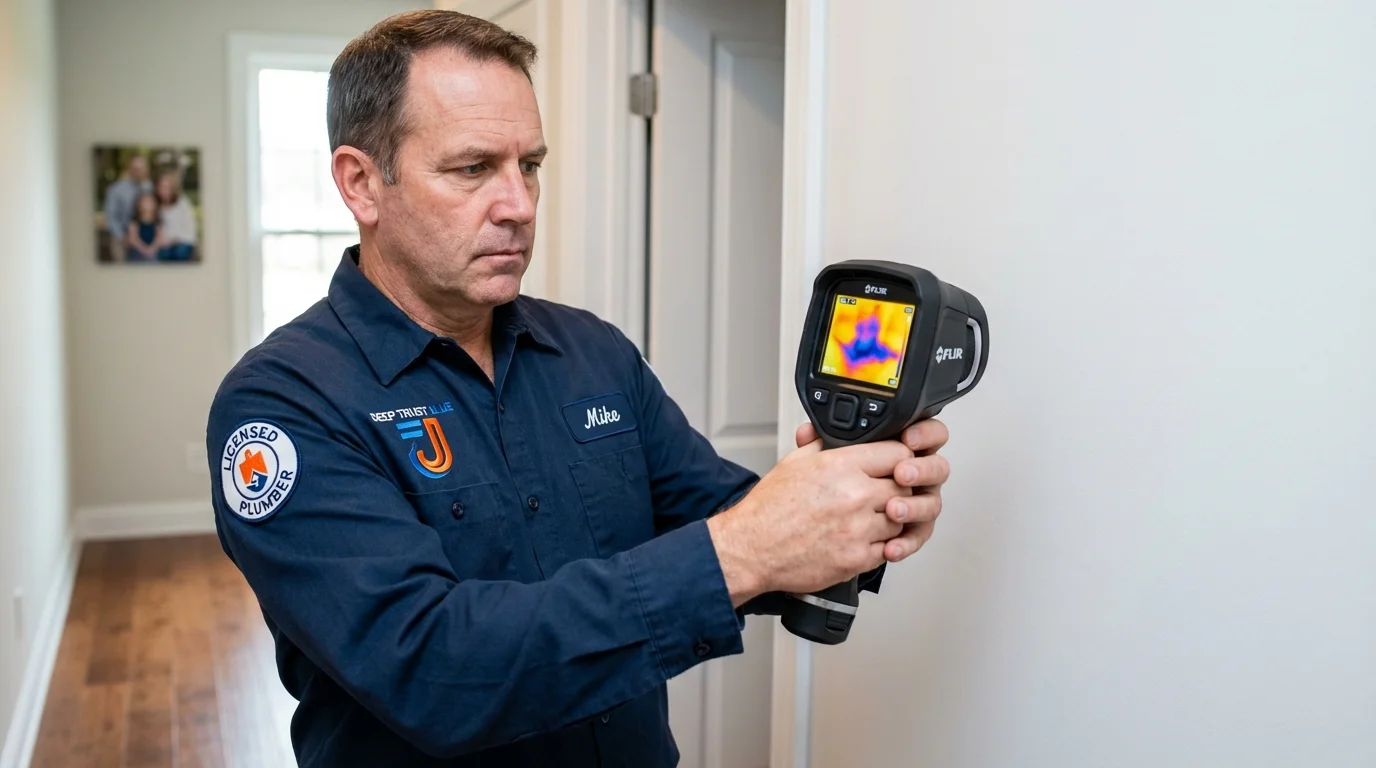Thermal imaging leak detection by Johns Plumbing LLC in Lac du Flambeau